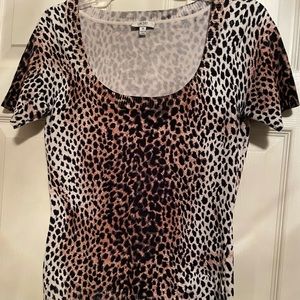 Cache Animal Print Sweater Armpit to armpit 17”